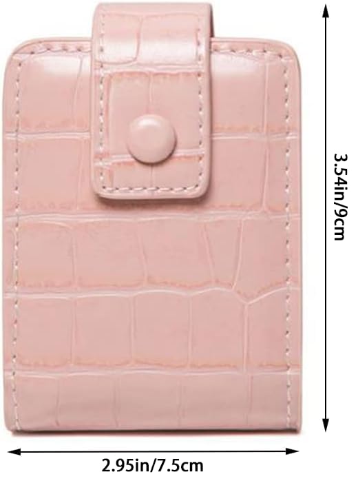 HuaDmaing Premium Leather Lipstick Organizer Case with Mirror - Image 2