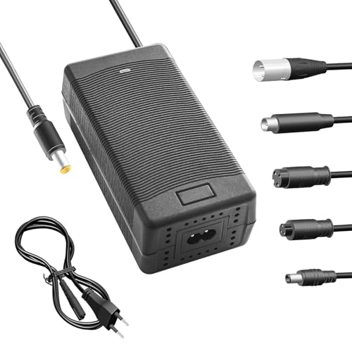 Yasco Lithium Battery Charger Mehrere Stecker Für Elektrofahrrad Roller E-Bike Boot Motorrad Xiaomi Akku Ladegerät Li-ion akku Ladegerät Mehrere (42V 3A+6 teiliger Anschluss)