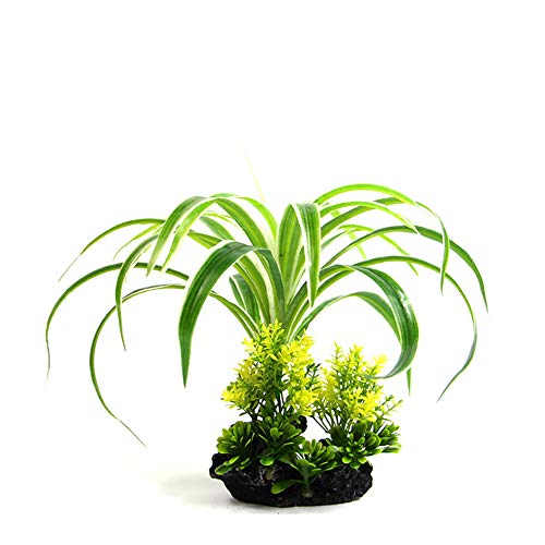 Aquarium Fish Tank Lifelike Underwater Plastic Plant Aquatic Water Grass Decor 12in (AGXY01)