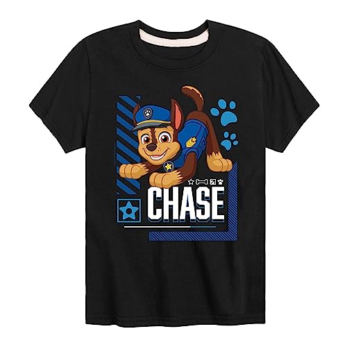 HYBRID APPAREL - Paw Patrol - Chase Character - Toddler & Youth Short Sleeve Graphic T-Shirt