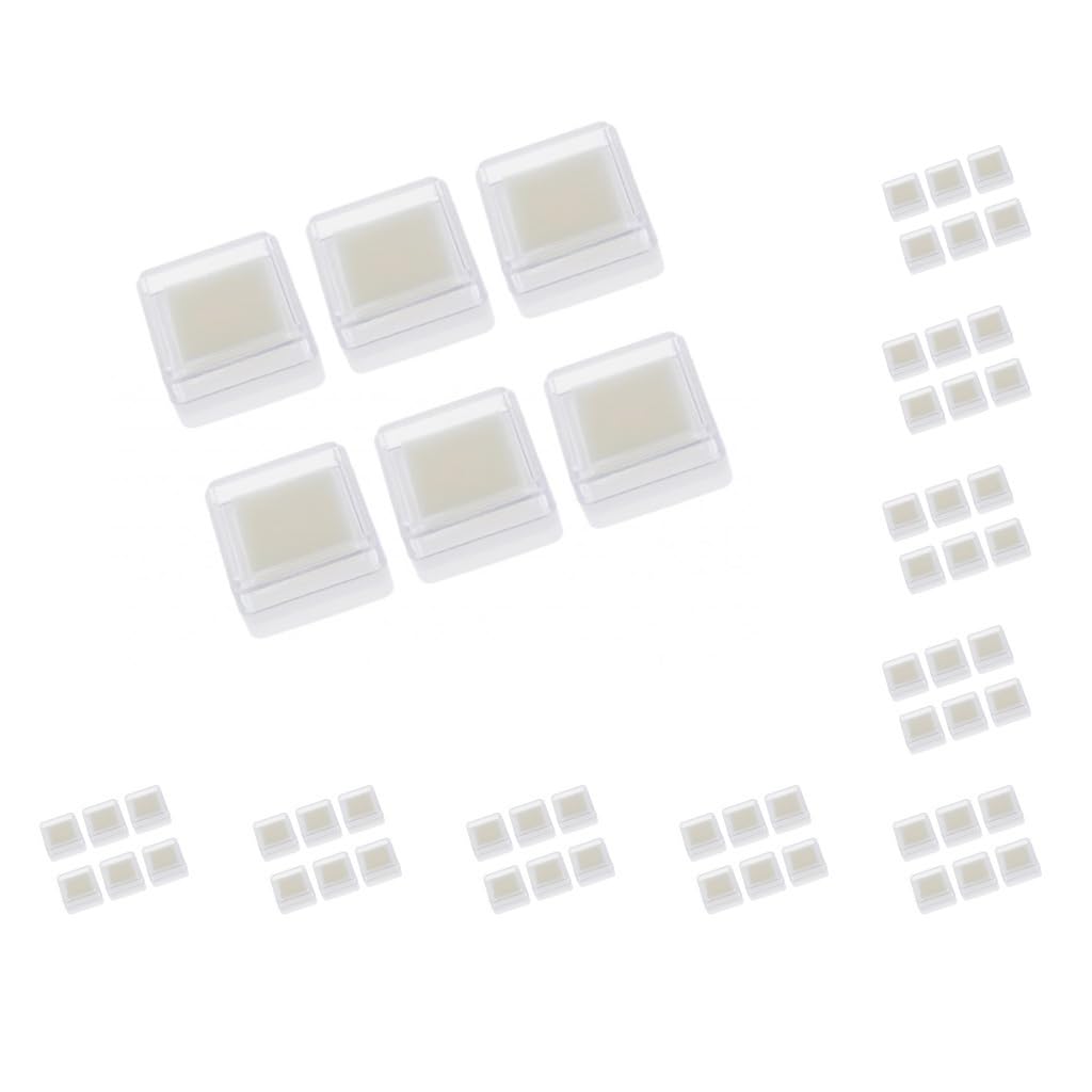 Juego de 10 almohadillas de tinta en blanco para sellos de goma, manualidades, álbumes de recortes, papel, madera