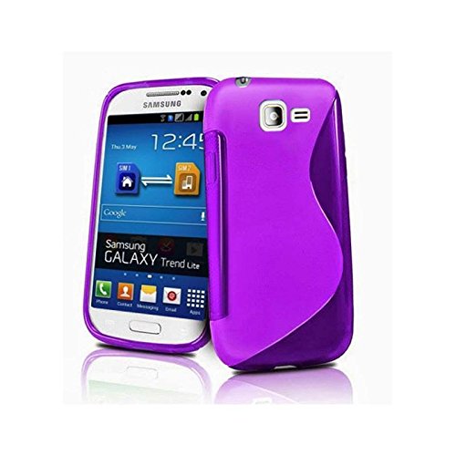 HQ-CLOUD Coque Gel Silicone S-Line Pour Samsung Galaxy Trend Lite S7390 S7392 - Violet - Un Film Offert