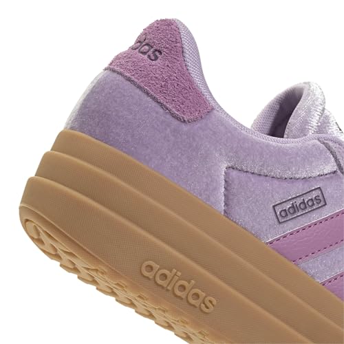 Image of adidas Womens Vl Court Bold Lace Up Sneakers Shoes Casual - Pink