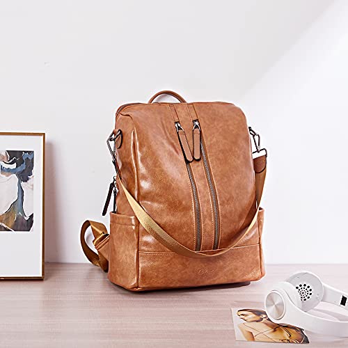 CLUCI Borsa da donna Zaino in pelle Moda Viaggio