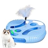 Divertissement anti-stress : Le circuit labyrinthique minutieusement conçu captive l'attention du chat en activant ses instincts exploratoires et de fouissage, offrant à la fois amusement et relaxation durant les séances de jeu interactif à la maison.