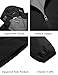 COOFANDY Men Rain Jacket with Hood Waterproof Packable Lightweight Thin Windbreaker Jackets Black Large