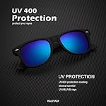 KALIYADI Polarized Sunglasses for Men and Women Matte Finish Sun glasses Color Mirror Lens UV Blocking (3 Pack) - Image 4