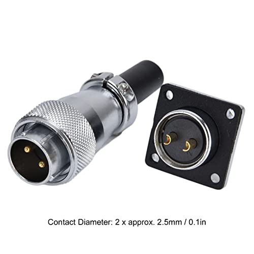 Conector de aviación macho y hembra de aleación de zinc con LED para equipo industrial miniatura 5