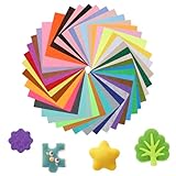 Matériau de haute qualité : ces feuilles de feutre de bricolage sont fabriquées en feutre de haute qualité, doux et confortable, avec une bonne élasticité et propriétés de liaison, pas facile à rétrécir ou à décolorer et pas facile à desserrer lors de la fabrication de travaux manuels, durables et durables.