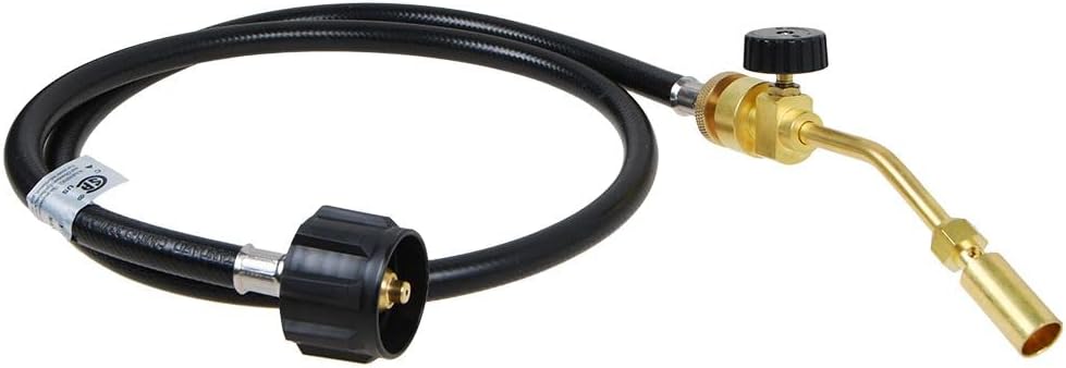 Propane Gas Tank Turbo Torch Hose Adapter Kit, Portable Propane Torch for Brazing Soldering Welding, Fuel by Gas Cylinder