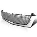 Spec-D Tuning HG-ECLD02C-RS Cadillac Escalade Ext Esv Front Mesh Grille Chrome