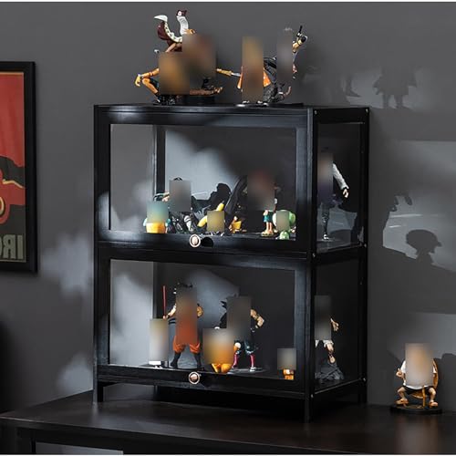 Figure Display Case,Display Cases for Collectibles,Display Cabinet with Acrylic,Quick Installation,Strong Load-Bearing Capacity,Sealed Dustproof,for Playroom, Bedroom. (Col