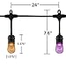 Enbrighten Classic Color Changing String Lights, 24ft Black Cord, 12 Shatterproof Acrylic Bulbs, Weatherproof, Remote Control, Dimmable RGB LED, Outdoor String Lights, 36134