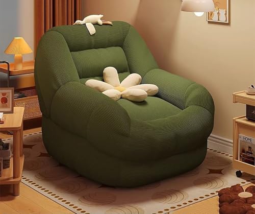 Sillones Puff Con Relleno Incluido, Sillón Puff Para Adultos, Para Juegos, Sofá Perezoso, Terciopelo, Color Sólido, Lavable, Para Exteriores E Interiores C