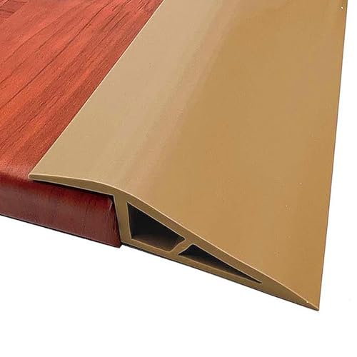 GOUZIBHD Profilé de Rattrapage,Bande de Transition de Plancher,Garniture de Bord de Porte,Rail de Transition,Rampe de Seuil de Porte pour Portes,Carrelage en Fauteuil Roulant(Size:1m/3.3ft)