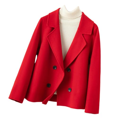 Manteau court en laine veste mi-saison femme blazer casual chic chaud