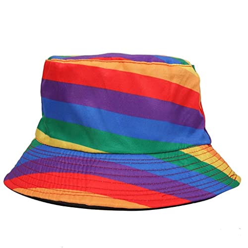 Chapeau de seau imprimé pour homme et femme bob d'été respirant grand bord soleil
