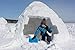 Superio Snow Brick Maker Igloo Fort Block Form Outdoor Winter Snow Toys Sand Castle Building Kit for Adults and Kids Sandbox, Beach, Sand Toys (Red/Blue)