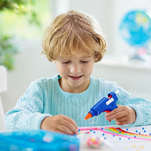 Zhengmy 2 Pieces Mini Hot Glue Gun With 10 Glue Sticks For Class Projects Small Hot Melt Gun For Kids Low Temp Glue Gun With Rubber Protector Craft Glue Gun For Diy Arts, Sealing, Home Repairs, 20 W #TOP5