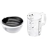 貝印 KAI ねこのザル・ボウル Nyammy 日本製 DF4701 & KAI ねこ の 計量カップ Nyammy 500ml DH2728【セット買い】