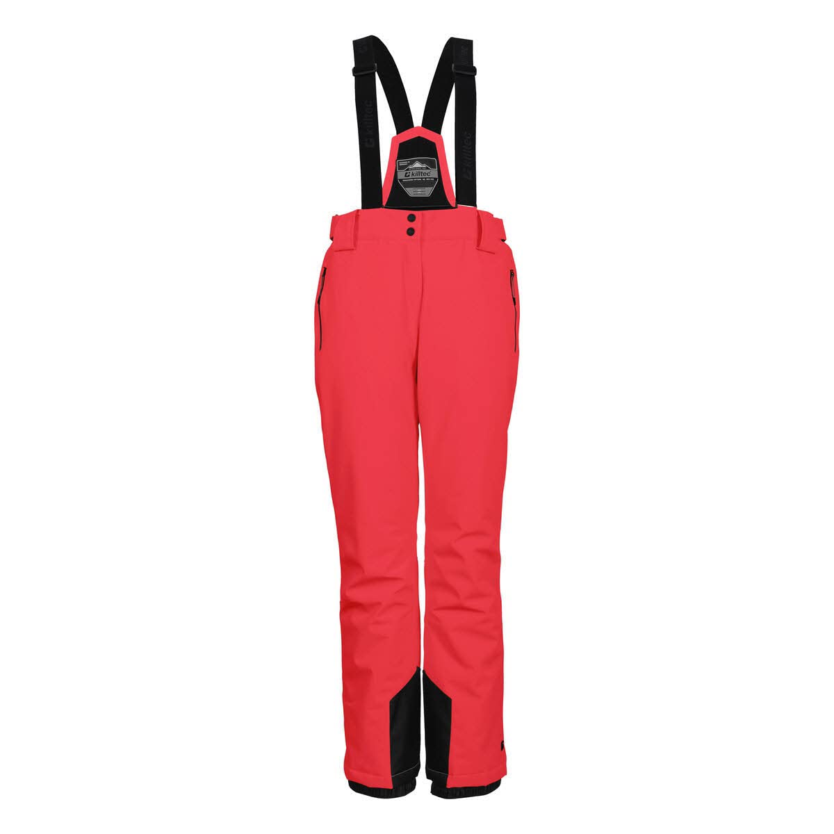 Killtec KSW 249 WMN SKI PNTS 37559-000 Women's Functional Ski Trousers with Removable Straps, Edge Protection and Snow Guard Neon Coral 38