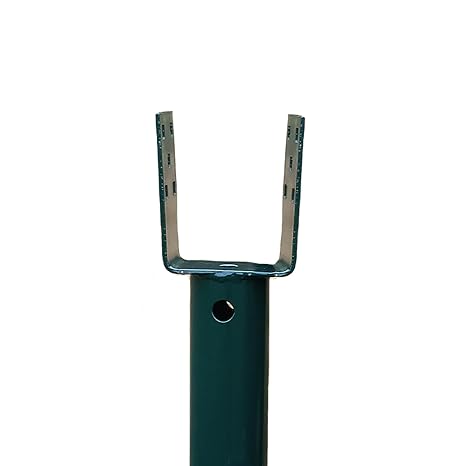 AshmanOnline Ashman Ground Screw Green (1 Pack), No Dig, U-Model Screw in Post Stake - 27.5 Inch Long, Fits Standard 4x4 (3.5 X 3.5 Inch) Great for Mailbox Posts.