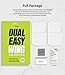 Ringke Dual Easy Wing (2 Pack) Compatible with Mi Note 10, Mi Note 10 Pro, Mi CC9 Pro Screen Protector