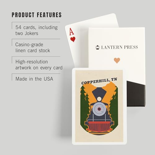Baraja Poker Lantern Press Copperhill Tennessee 52 Cartas miniatura 3