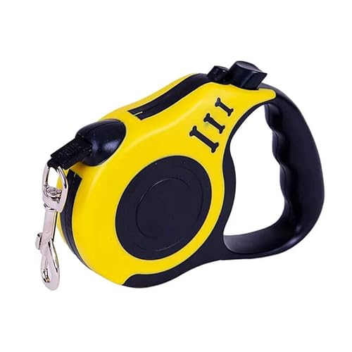 Guia Retrátil Pet 3 Metros (Amarelo)