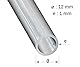 Rundrohr aus Aluminium, roh, 12 x 1 mm, 1 m