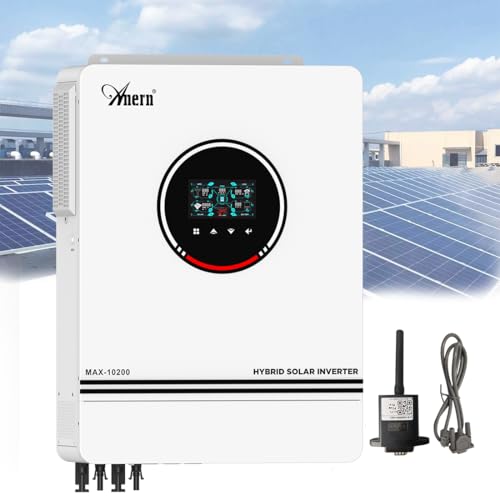 Anern Inversor Solar Híbrido 10,2kw Dc 48v A Ac 220v 230v 240v Con Regulador De Carga Solar Mppt De 160a, Entrada Fotovoltaica Máxima De 500v, Trabajo Con Plomo-Ácido Y Batería De Litio Anern Inversor Solar Híbrido 10,2kw Dc 48v A Ac 220v 230v 240v Con Regulador De Carga Solar Mppt De 160a, Entrada Fotovoltaica Máxima De 500v, Trabajo Con Plomo-Ácido Y Batería De Litio