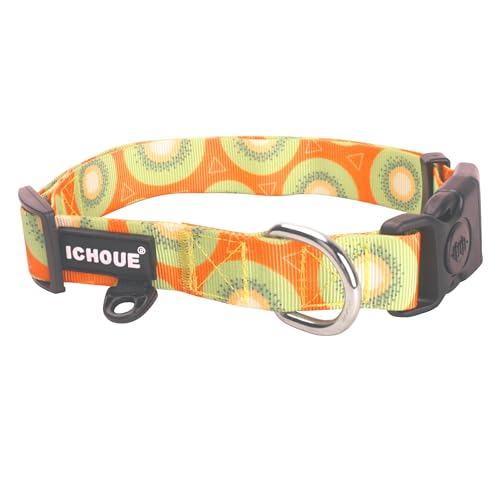 iChoue French Bulldog Collar with Lock, Adjustable, Small