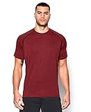 Under Armour UA Tech SS tee, Camiseta De Fitness Hombre, Rojo (Red), XL