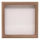 Muzilife 3D Bilderrahmen 20x20cm Tiefe Holz Rahmen zum Befüllen, Objektrahmen mit Glasscheibe, Quadratische Form, Geschenk für Familie Freunde, 1 Stück Braun