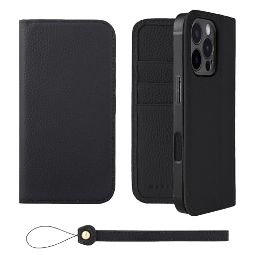 HANATORA for iPhone 16Pro �P�[�X �蒠�^ �{�v �X�}�z�P�[�X �X�}�z �X�^���h �X�g���b�v �t�� �V�������N�J�[�t���U�[ �x���g�Ȃ� �}�O�l�b�g�Ȃ� �u���b�N H0XA-16Pro-Black �M�t�g �a���� ���� �j�� �ޏ� ��