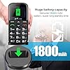 artfone CS188 Nero - 4G Telefono Cellulare per Anziani con Tasti Grandi丨Funzione SOS丨Chiamata Rapida丨Base di Ricarica丨Funzione di orario丨Batteria da 1800 mAh丨Apparecchio Acustico丨FM Radio丨Torcia丨USB-C