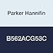 Parker Hannifin B562ACG53C Series B5 Double Solenoid 4-Way Air Control Valve, 3-Position CE, #1 Int. Port, Tapped M5, Locking Flush, 18" Leads Grommet, 120/110V / 60/50 Hz AC, 3/8" NPT Inline