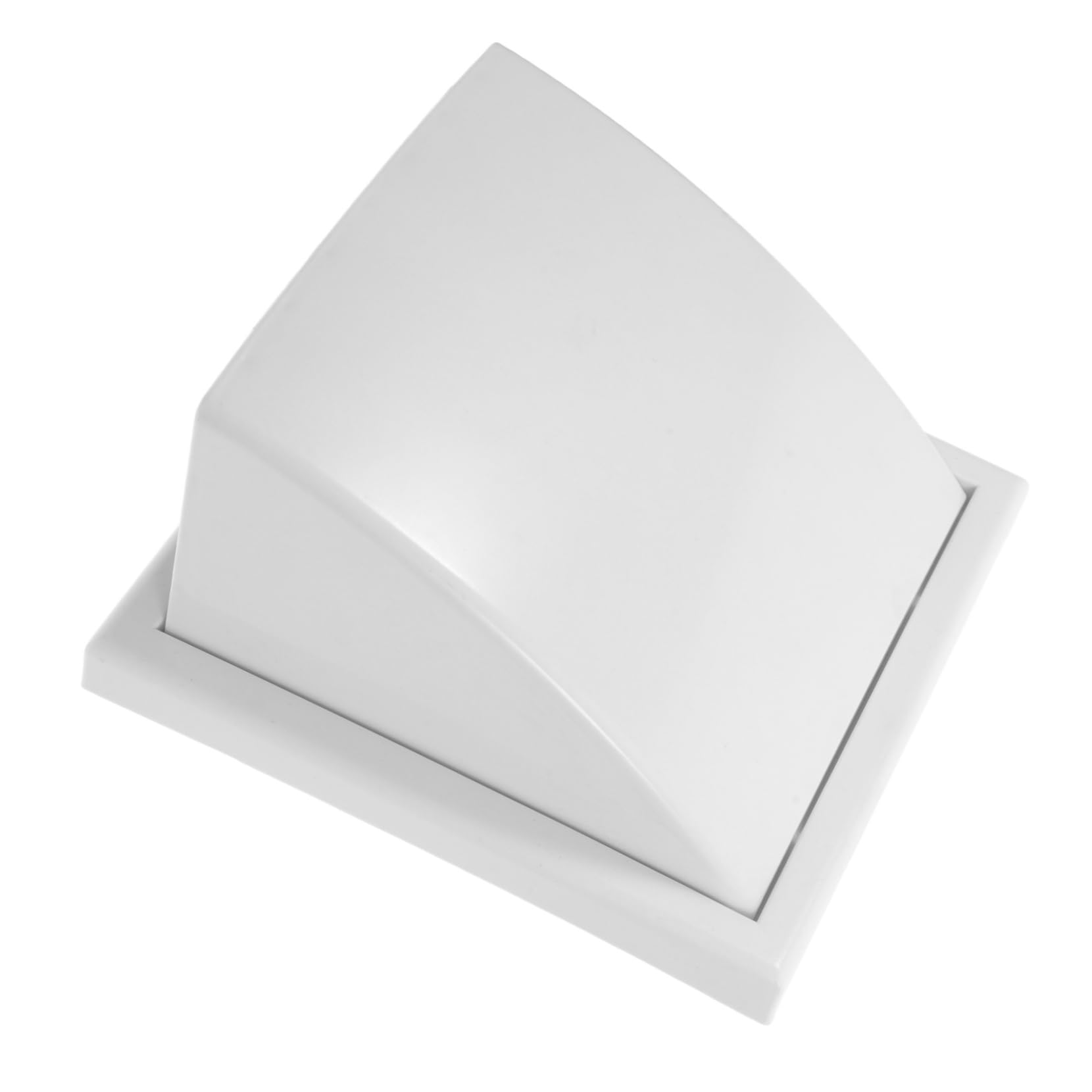 Cubierta de Ventilación Exterior de Pared Cuadrada de Abs para Baños y Cocinas Deflector para Acondicionado, Instalación Sencilla y Decoracion Verano