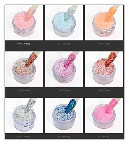 Pó Acrílico Glitter Opala-pré Mixed Glitter Acrílico 1oz -28g Pré – Coleção Acrílica Glitter Misto-