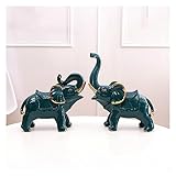 . La petite taille de la décoration abstraite unique en forme d'éléphant en céramique, si vous la placez dans un endroit bien éclairé, elle reflétera des couleurs vives, un excellent accroche-regard dans la pièce.