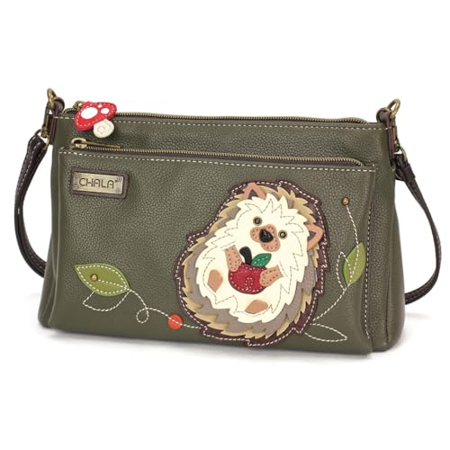 Image of CHALA RFID Protected Vegan Leather Deluxe Crossbody Bag with Adjustable Straps