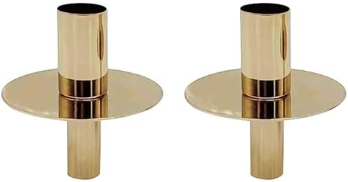 Miniatura 4 de VINCIGANT Portavelas cónico para botella de vino dorada, moderno candelabro para velas votivas estándar, decoración de cumpleaños y boda (juego de