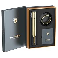 Prestigio Maggiore Tire-Bouchon Électrique Noir Argent - Ouvre-Bouteille Automatique Rechargeable Avec Coupe-Feuille - Cadeau Parfait Pour Amateurs De Vin