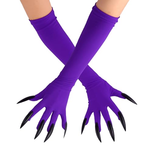 Image of Goktvai Halloween Claw Gloves, Witch Costume Accessories Paw Gloves