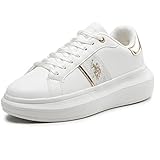 zapatillas polo mujer precio  U.S. POLO ASSN. Zapatos HELIS Código HELIS009W-BY1-WHIGOL01, Blanco y dorado., 40 EU