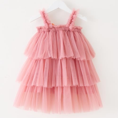 Toddler Girls Triple Layer Cake Dress Summer Tulle Tutu Dresses Size 6M-5T3