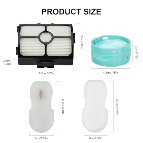 Image of HZ3002 Filter Replacement & Odor Neutralizer Cartridge for Shark HZ3002 HZ3000 HZ4001AMZ HZ4002 Stratos Ultralight Corded Stick Vacuum Cleaner,Replace Parts XFFKHZ3000 XHFHZ3000,Filter and Odor Set