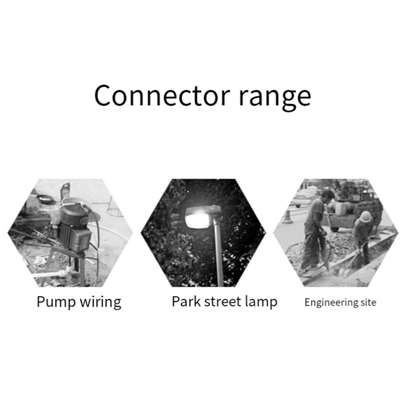 ANNETEE Black Plastic 12-16 AWG Screw Terminal Landscape Lighting Connectors (10 Pack)