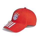 Wappen FC Bayern gestickt adidas Unisex Fc Bayern München Baseballkappe, Rot-Weiss, Einheitsgröße EU
