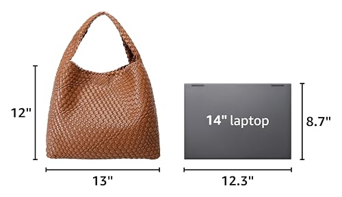 Image of Queenoris Fashion Hobo Bags for Women Top-handle Shoulder Bag Vegan Leather Purses Soft Summer Tote Bag | WOVEN